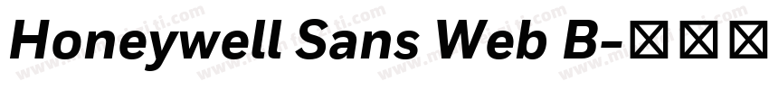 Honeywell Sans Web B字体转换
